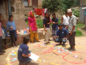 training for community surveying organized by Volunteers Initiative Nepal