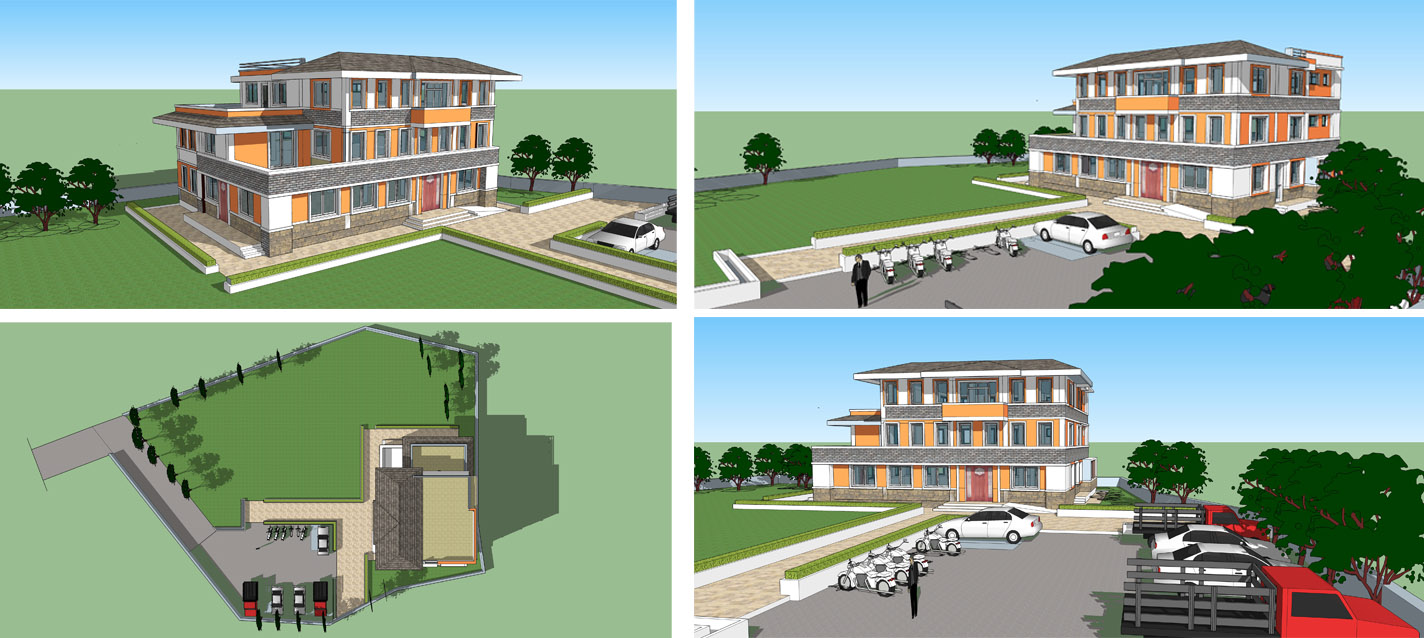Community Learning center design that is to be constructed at okhaldhunga