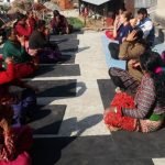 Volunteer Teaching Yoga in the community