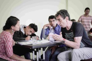 youth leadership workshop led by global volunteers