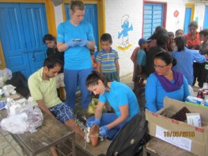 First aid and emergency response drills in Nepal
