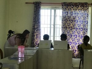 Intern interviewing a local in Nepal – Journalism Internship Abroad