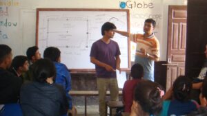 Nepali community engaging in climate resilience workshop