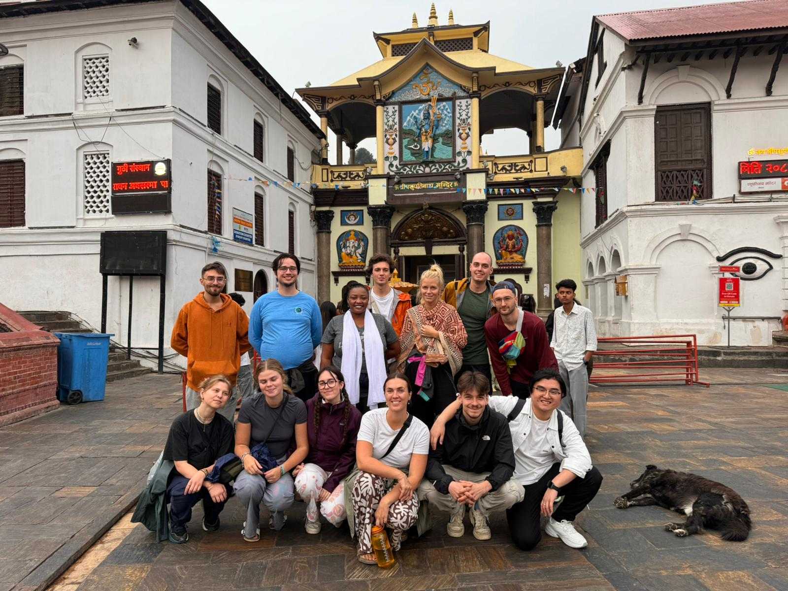 Volunteer exploring Nepal during volunteer travel program