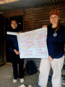 Volunteer leads anti-human trafficking session in Nepal