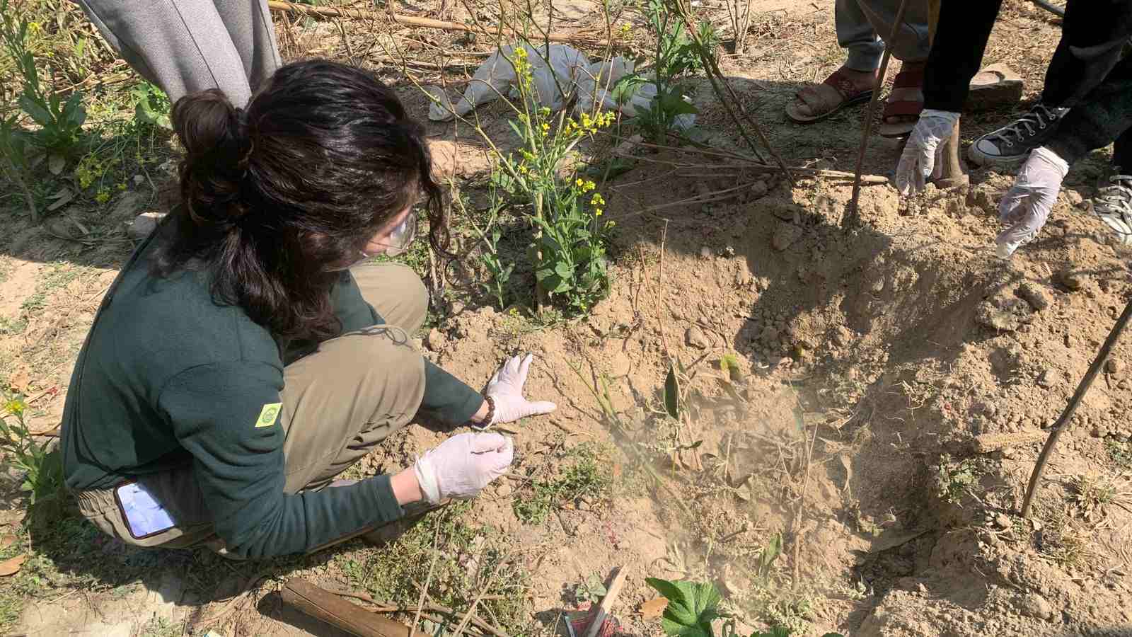 Volunteers participating in responsible tourism and community service in Nepal