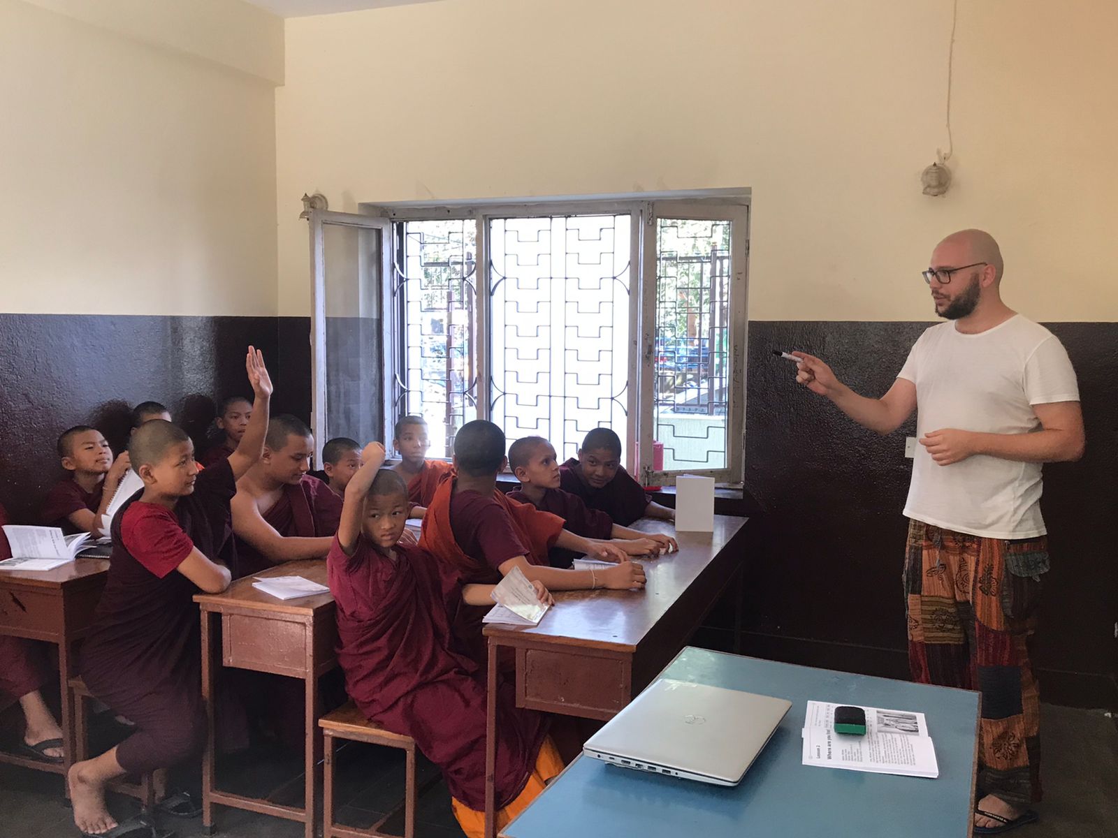 Become a Volunteer at Buddhist Monastery Nepal and empower monks with English skills.