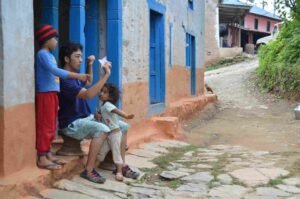 Volunteer on a Sustainable Journey in Nepal teaching children